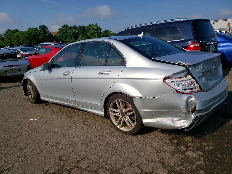 2012 Mercedes-benz C class VIN WDDGF8BB8CR234774 COPART salvage auction — REAR END, Ct - Cert Of Title-Salvage, sold $1,050 on 2026-07-02 (photo 2)