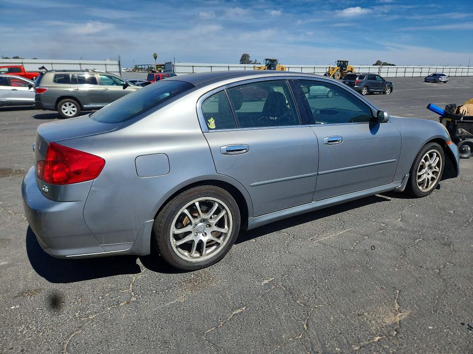 2005 Infi G35 VIN JNKCV51E05M224485 COPART salvage auction — FRONT END, CA - SALVAGE CERTIFICATE, sold $1,050 on 2026-07-16 (photo 3)