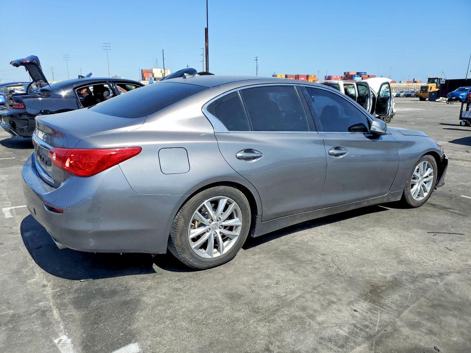 2014 Infiniti Q50 VIN JN1AV7AP5EM692205 COPART salvage auction — SIDE, Ca - Salvage Certificate, sold $1,050 on 2026-07-15 (photo 3)