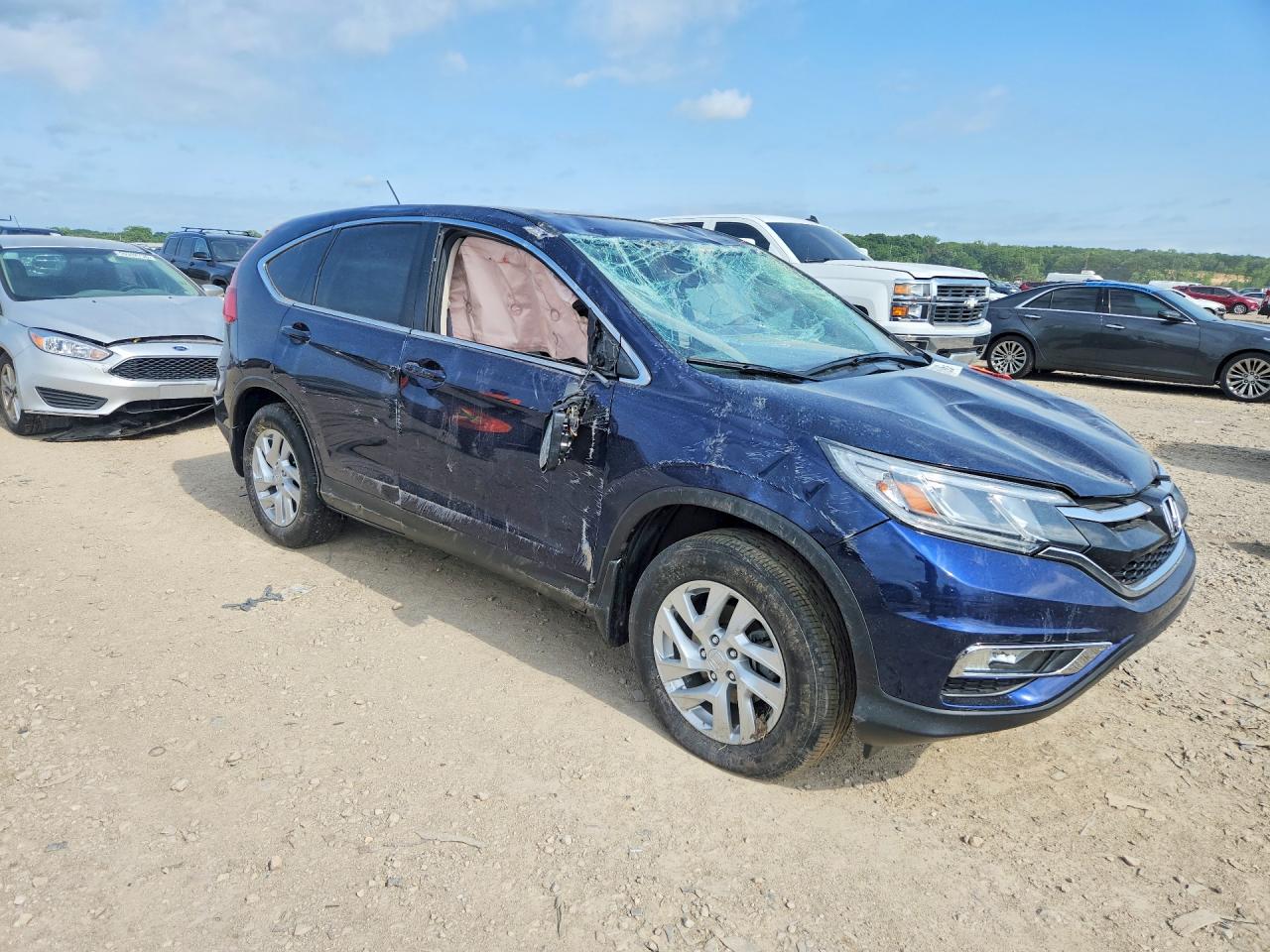 2015 Honda CR-V VIN 5J6RM4H54FL092573 COPART salvage auction — Front End, KS - CERT OF TITLE-SALVAGE, sold $2,700 on 2026-07-07 (photo 4)