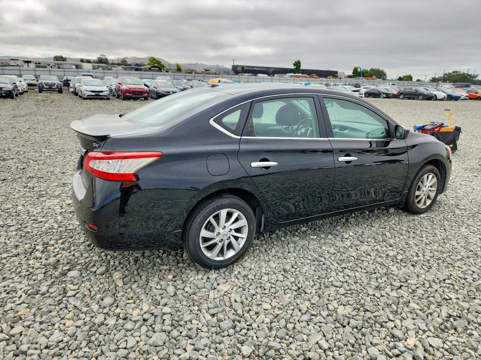 2015 Nissan Sentra VIN 3N1AB7AP3FY234945 COPART salvage auction — REAR END, Ca - Salvage Certificate, sold $575 on 2026-07-02 (photo 3)