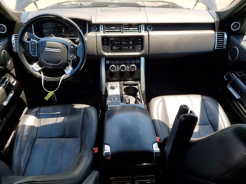 2016 Land rover RANGE ROVER VIN SALGS2KF9GA298020 COPART salvage auction — FRONT END, Ca - Salvage Certificate, sold $4,850 on 2026-07-20 (photo 8)