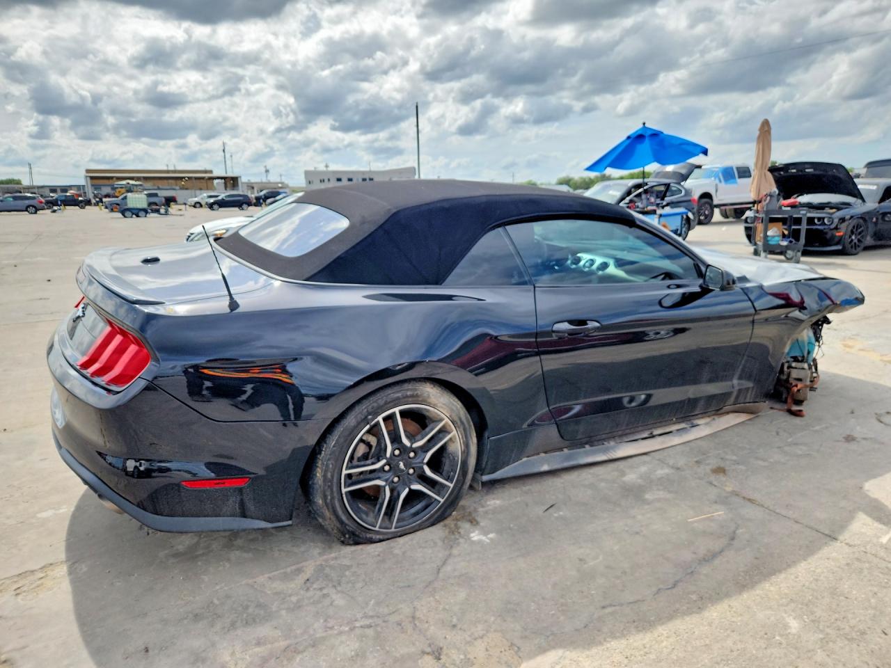 2022 Ford Mustang VIN 1FATP8UH7N5105397 COPART salvage auction — Front End, TX - CERTIFICATE OF TITLE (P), sold $7,100 on 2026-07-09 (photo 3)