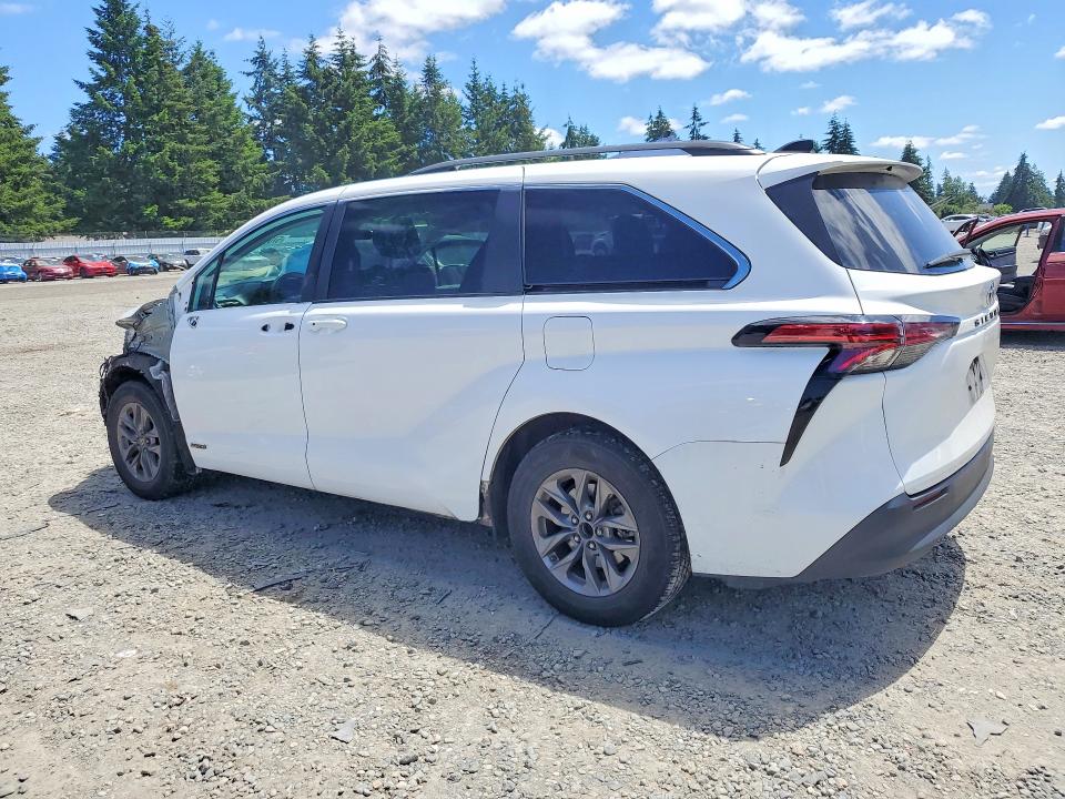 2021 Toyota VIN 5TDKRKEC9MS062433 COPART salvage auction — FRONT END, Wa - Bill Of Sale, sold $8,500 on 2026-07-10 (photo 2)