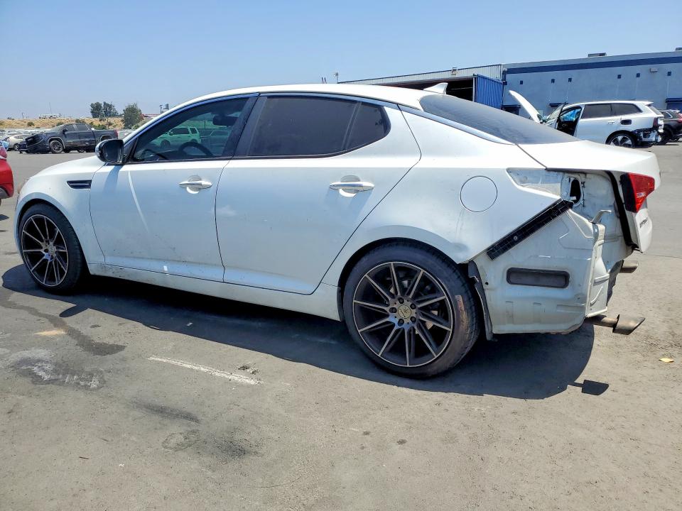 2012 Kia Optima VIN 5XXGM4A77CG022232 COPART salvage auction — REAR END, Ca - Salvage Certificate, sold $950 on 2026-07-08 (photo 2)