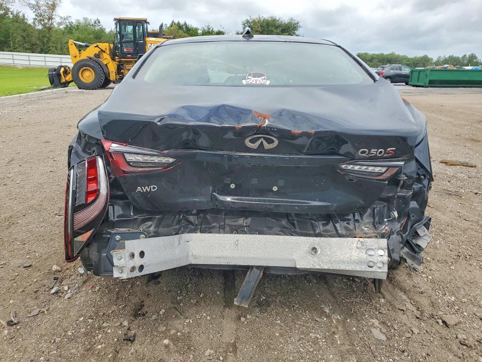2019 Infiniti Q50 VIN JN1EV7AR6KM558091 COPART salvage auction — FRONT END, Fl - Cert Of Title-Rebuilt, sold $475 on 2026-07-09 (photo 6)