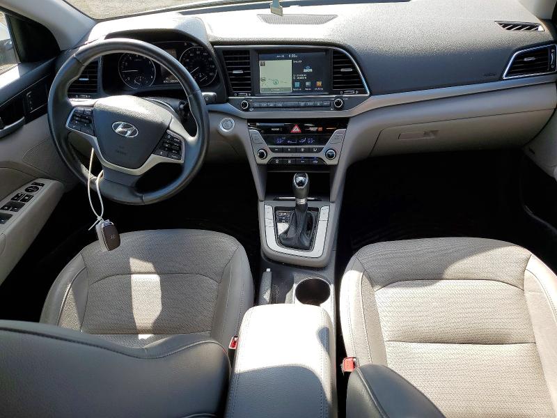 2017 Hyundai Elantra VIN 5NPD84LF9HH058849 COPART salvage auction — REAR END, CT - CERT OF TITLE-SALVAGE, sold $2,150 on 2026-07-02 (photo 8)