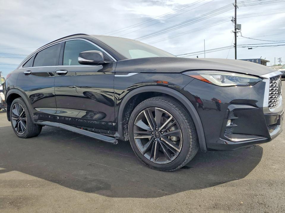 2024 Infiniti Qx55 VIN 3PCAJ5JR0RF108760 COPART salvage auction — SIDE, Ca - Salvage Certificate, sold $10,200 on 2026-07-08 (photo 4)