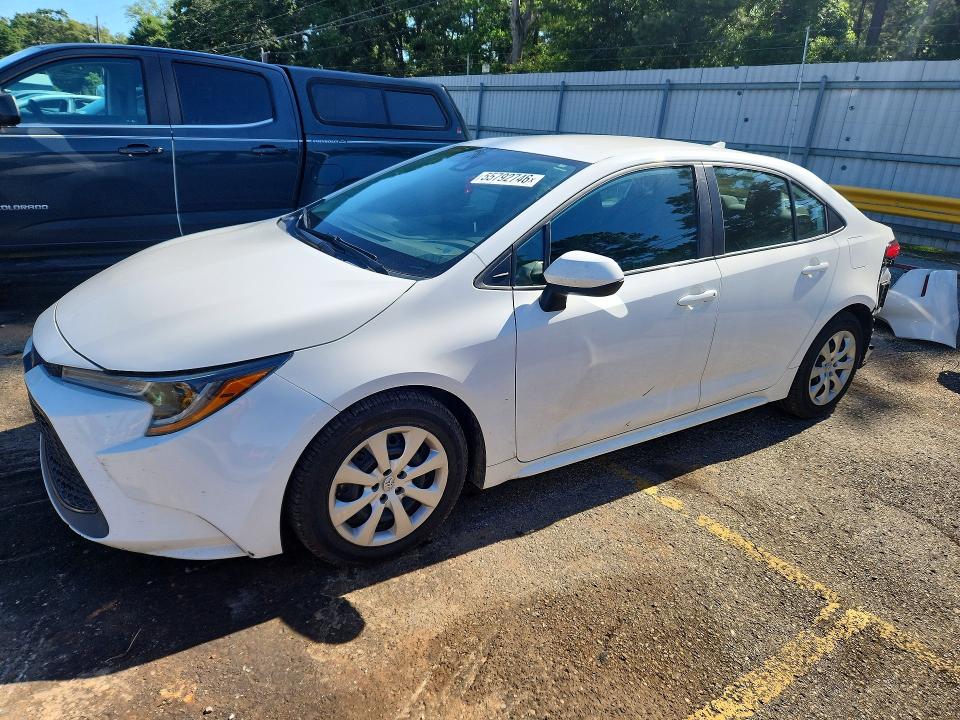 2021 Toyota Corolla VIN 5YFEPMAE0MP156909 COPART salvage auction — REAR END, AL - CERT OF TITLE-SALVAGE TITLE, sold $6,600 on 2026-07-27 (photo 1)