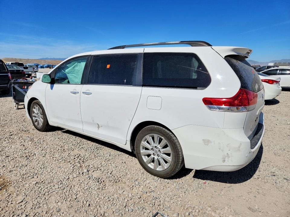 2013 Toyota Sienna VIN 5TDDK3DC7DS057445 COPART salvage auction — FRONT END, Ca - Salvage Certificate, sold $1,300 on 2026-07-24 (photo 2)