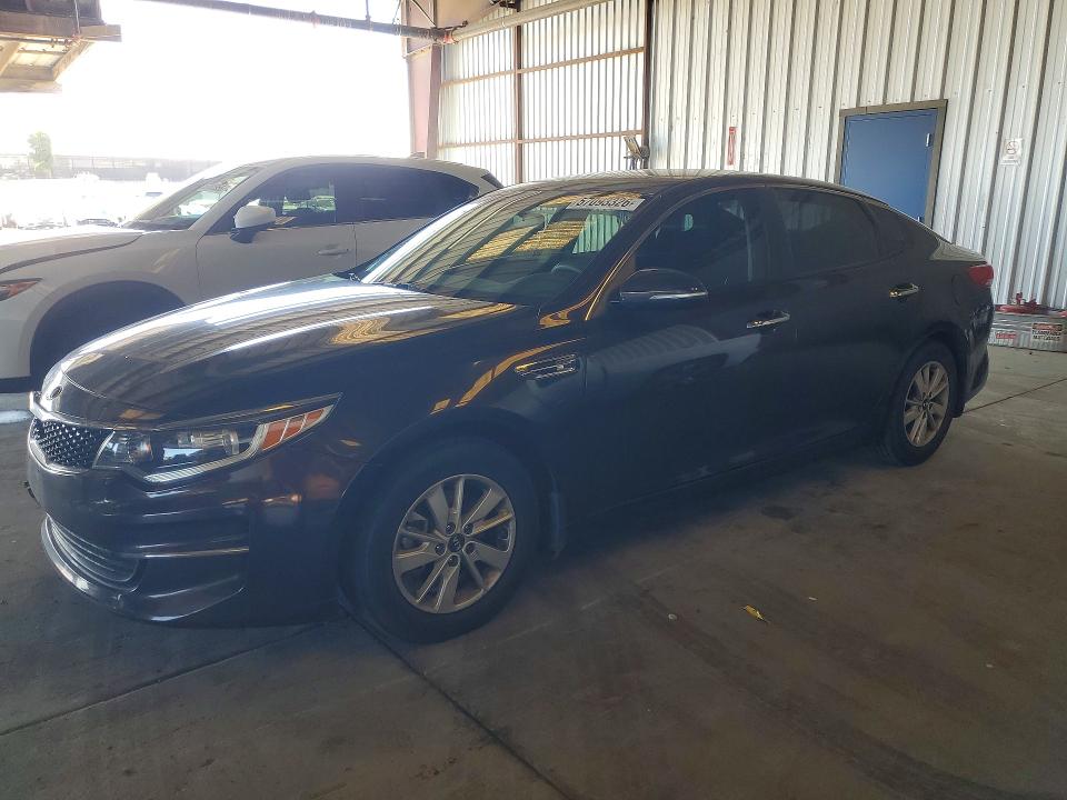 2018 Kia Optima VIN KNAGT4L35J5236308 COPART salvage auction — FRONT END, Ca - Salvage Certificate, sold $1,750 on 2026-07-13 (photo 1)