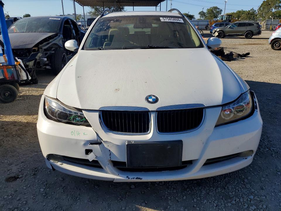 2007 BMW 3 series VIN WBAVS13557FX15132 COPART salvage auction — FRONT END, Ca - Salvage Certificate, sold $425 on 2026-07-24 (photo 5)