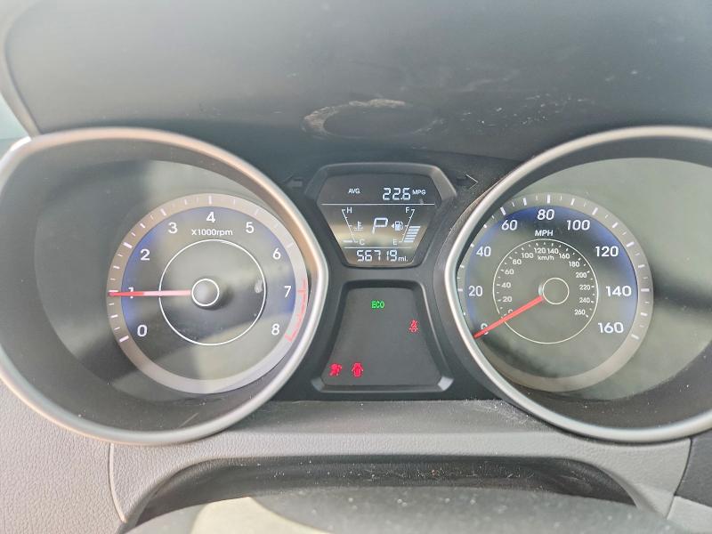 2014 Hyundai Elantra VIN KMHDH4AE1EU113947 COPART salvage auction — FRONT END, Tx - Salvage Vehicle Title, sold $2,500 on 2026-07-16 (photo 9)