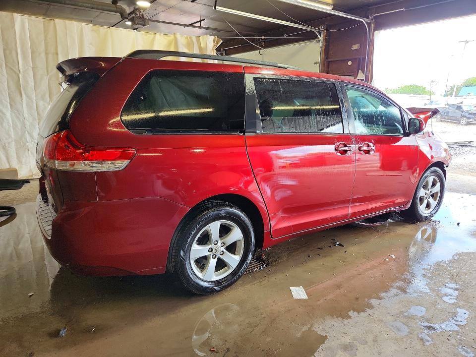 2011 Toyota Sienna VIN 5TDKK3DC6BS018690 COPART salvage auction — FRONT END, Pa - Certificate Of Salvage, sold $700 on 2026-07-09 (photo 3)