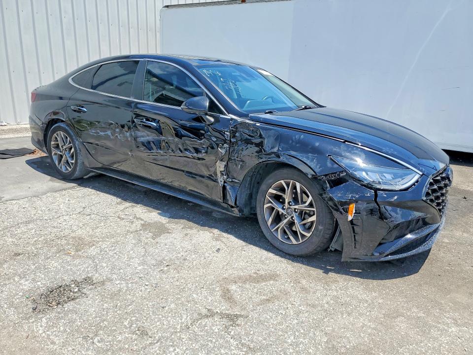 2021 Hyundai Sonata VIN KMHL14JA2MA144573 COPART salvage auction — SIDE, Fl - Certificate Of Destruction, sold $4,250 on 2026-07-17 (photo 4)