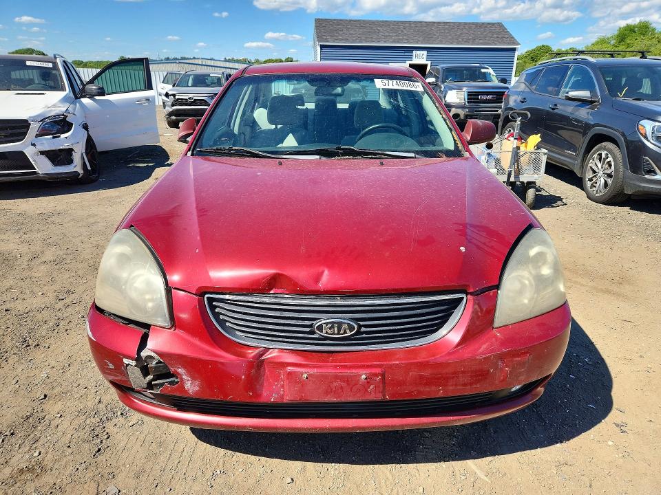 2007 Kia Optima VIN KNAGE123975139857 COPART salvage auction — FRONT END, MA - CERT OF TITLE-RECONSTRCTD COLL, sold $400 on 2026-07-15 (photo 5)