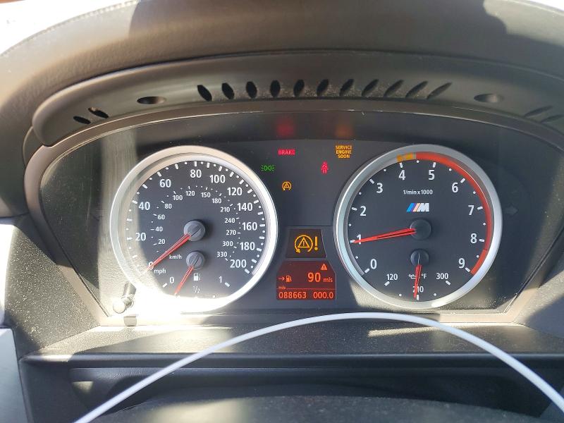 2007 BMW M5 VIN WBSNB93527CX07503 COPART salvage auction — MECHANICAL, Ca - Salvage Certificate, sold $24,100 on 2026-07-07 (photo 9)