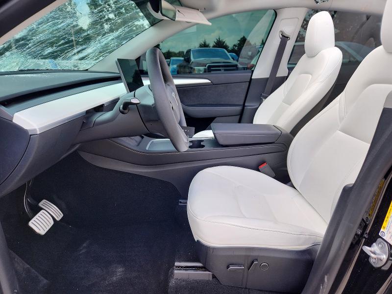 2023 Tesla Model y VIN 7SAYGDEF7PF892359 COPART salvage auction — HAIL, Mo - Salvage Certificate Of Title, sold $12,600 on 2026-07-29 (photo 7)