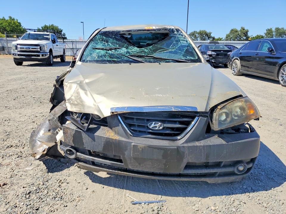 2006 Hyundai Elantra VIN KMHDN46D16U362291 COPART salvage auction — FRONT END, Ca - Salvage Certificate, sold $10 on 2026-07-07 (photo 5)