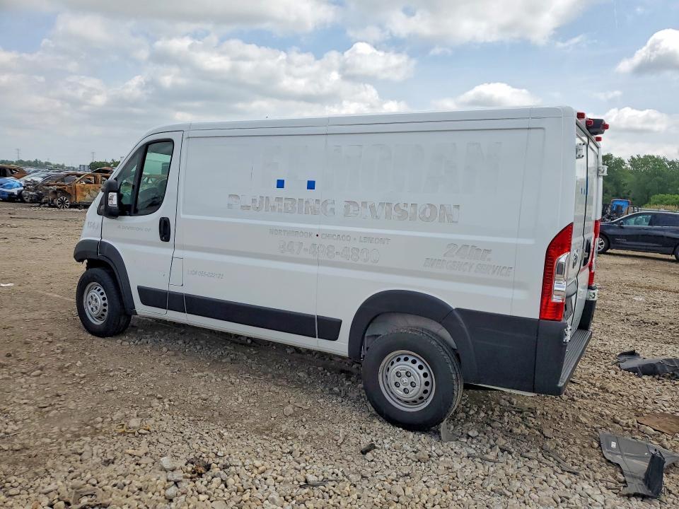 2024 Ram Promaster 3500 VIN 3C6MRVWG7RE154807 COPART salvage auction — FRONT END, Il - Junking Cert Of A Vehicle, sold $9,600 on 2026-07-29 (photo 2)