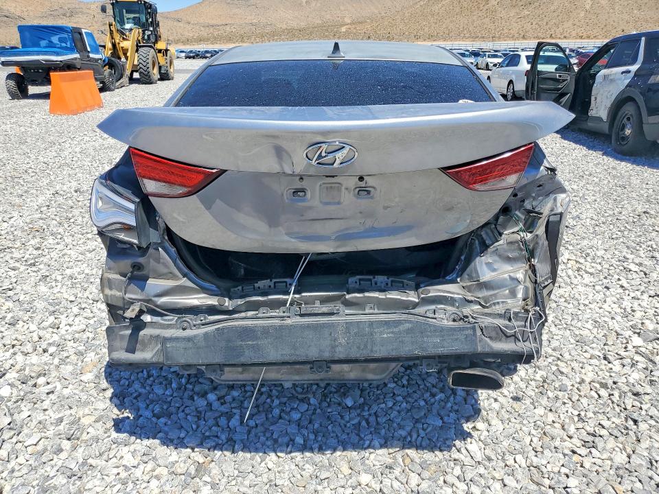 2014 Hyundai Elantra VIN KMHDH4AH0EU035381 COPART salvage auction — REAR END, Nv - Salvage Title, sold $1,000 on 2026-07-15 (photo 6)