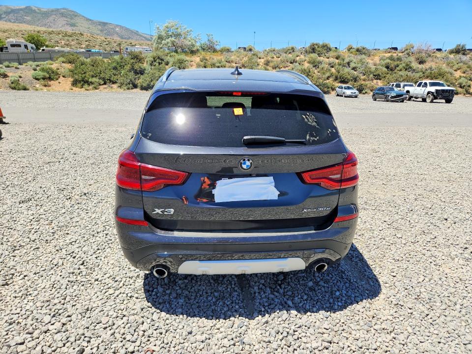 2021 BMW X3 VIN 5UXTS1C04M9G84191 COPART salvage auction — VANDALISM, Ca - Salvage Certificate, sold $14,300 on 2026-07-30 (photo 6)