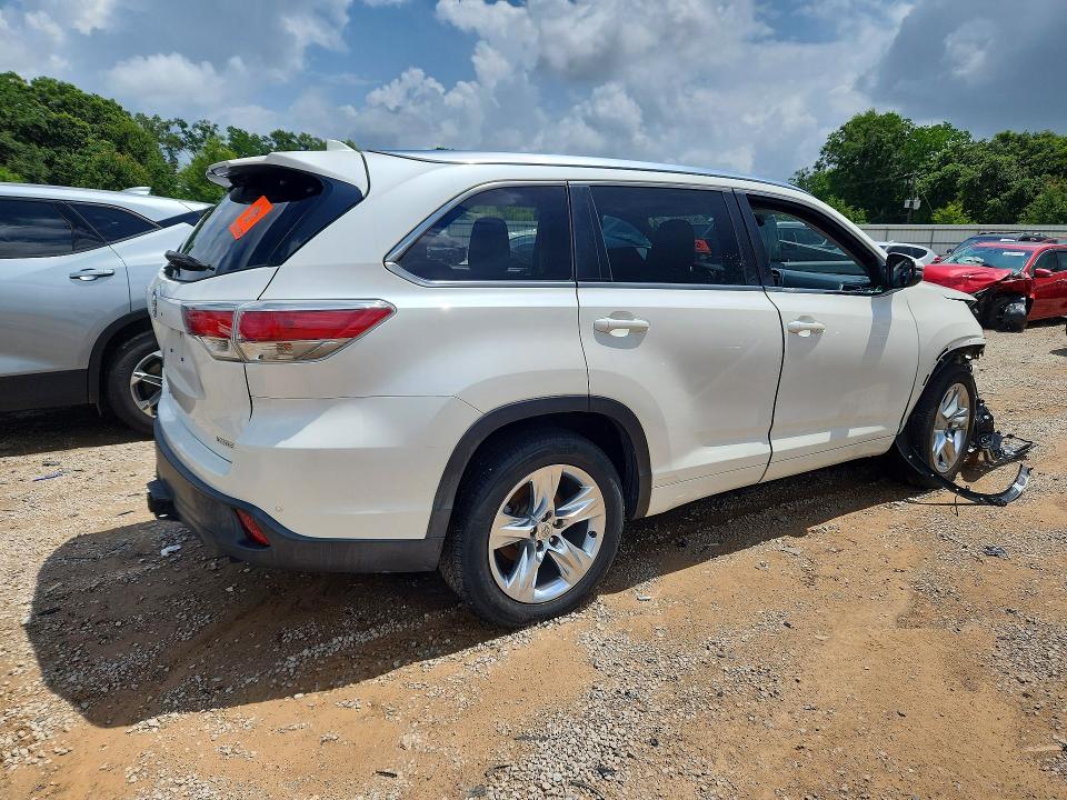 2014 Toyota Highlander VIN 5TDYKRFH1ES013133 COPART salvage auction — FRONT END, Ms - Certificate Of Title, sold $5,300 on 2026-07-16 (photo 3)