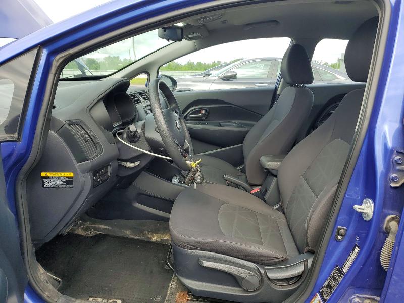 2013 Kia Rio VIN KNADM4A31D6242768 COPART salvage auction — FRONT END, Qc - Gravement Accidente, sold $575 on 2026-07-09 (photo 7)