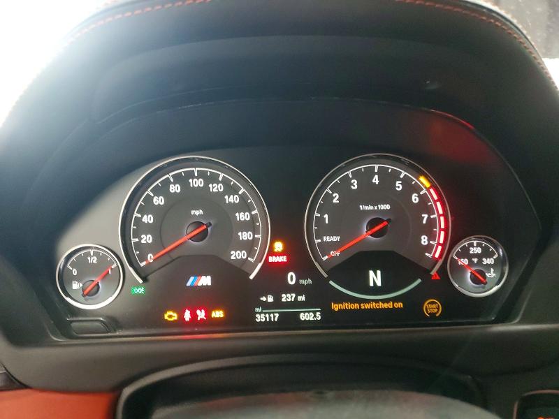 2015 BMW M4 VIN WBS3R9C50FK334016 COPART salvage auction — FRONT END, Ny - Mv-907A Salvage Certificate, sold $13,600 on 2026-07-13 (photo 9)