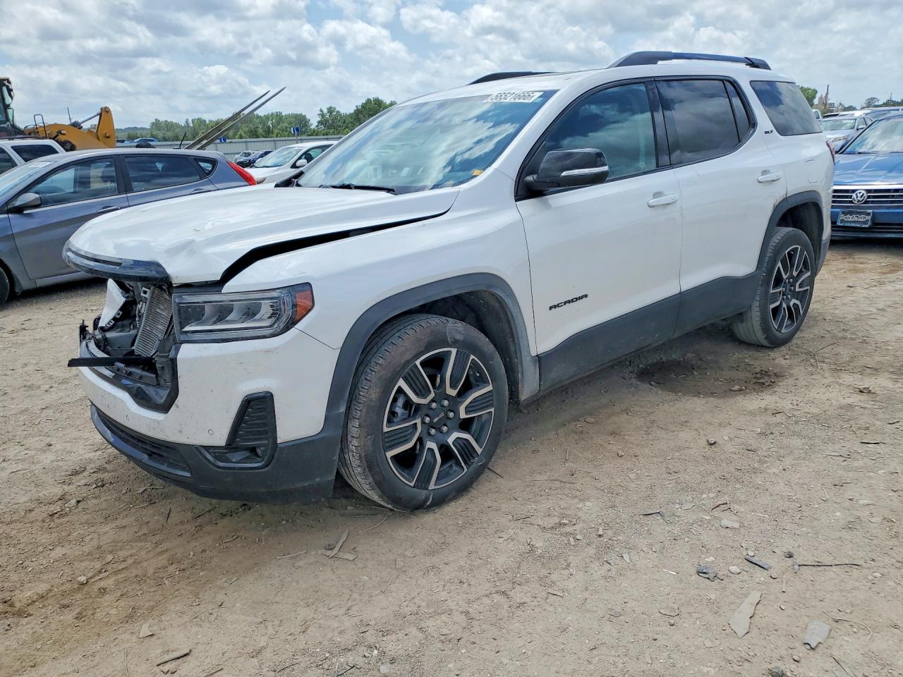 2021 GMC Acadia VIN 1GKKNMLS5MZ215281 COPART salvage auction — Front End, KS - CERT OF TITLE-SALVAGE, sold $3,500 on 2026-07-09 (photo 1)