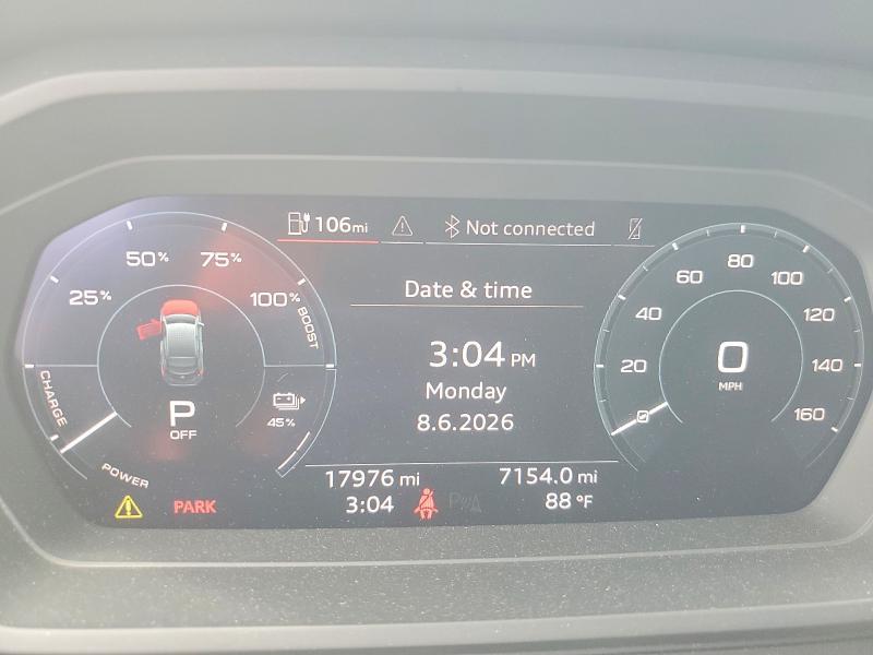 2023 Audi VIN WA122BFZ4PP059732 COPART salvage auction — FRONT END, Fl - Cert Of Title Slvg Rebuildable, sold $14,500 on 2026-07-09 (photo 9)