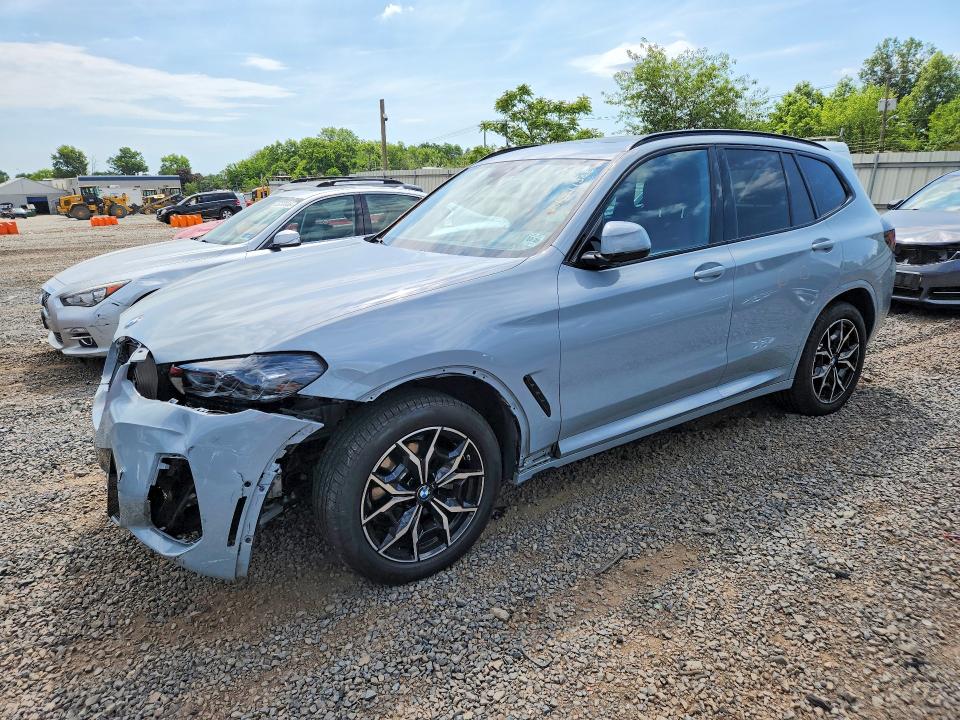 2024 BMW X3 VIN WBX57DP08RN312875 COPART salvage auction — FRONT END, Nj - Cert Of Title-Salvage, sold $26,250 on 2026-07-10 (photo 1)