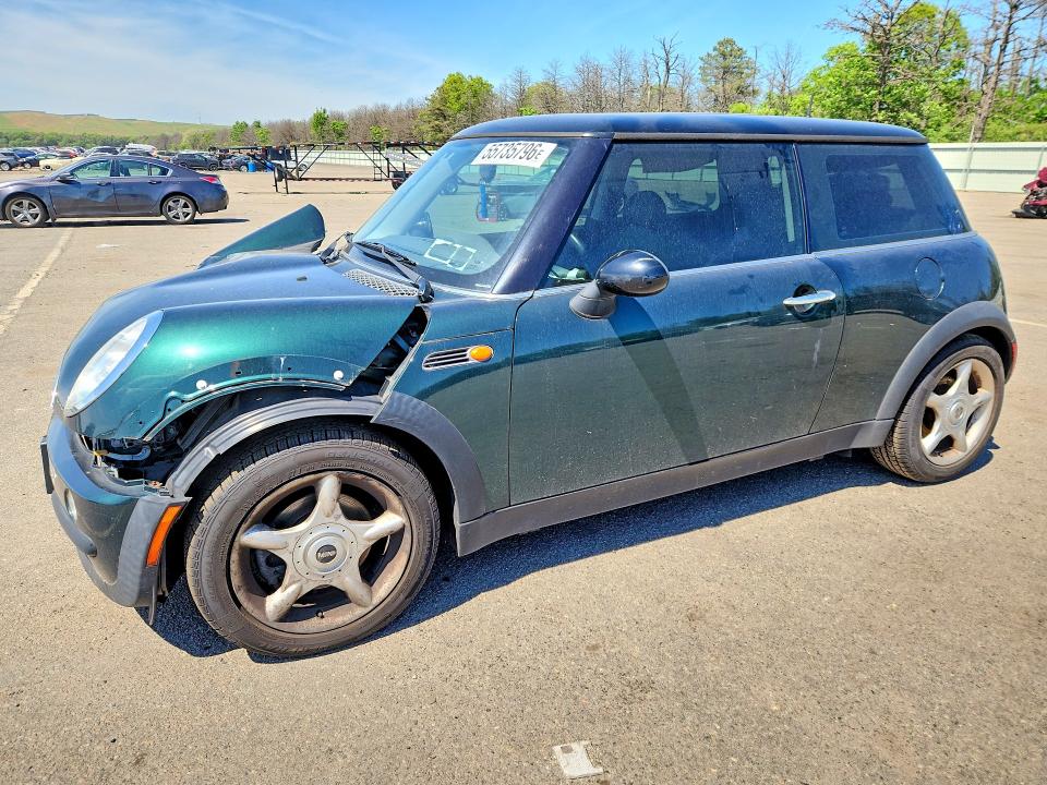 2003 Mini Cooper VIN WMWRC33413TC44094 COPART salvage auction — FRONT END, NY - MV-907A SALVAGE CERTIFICATE, sold $375 on 2026-07-20 (photo 1)