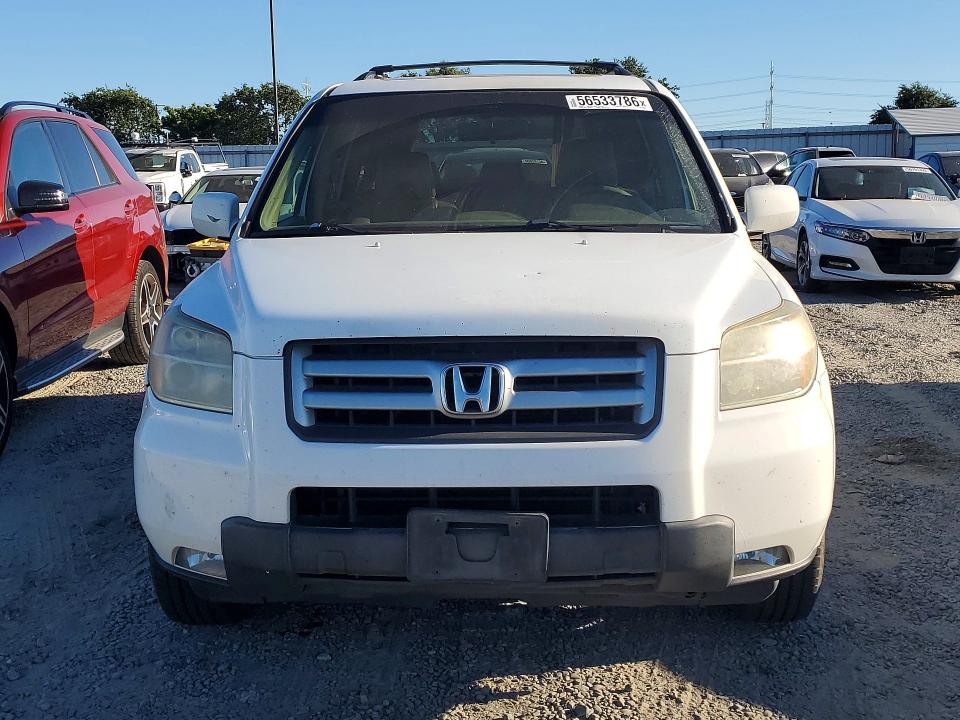2008 Honda Pilot VIN 5FNYF18688B000390 COPART salvage auction — FRONT END, CA - SALVAGE CERTIFICATE, sold $650 on 2026-07-02 (photo 5)