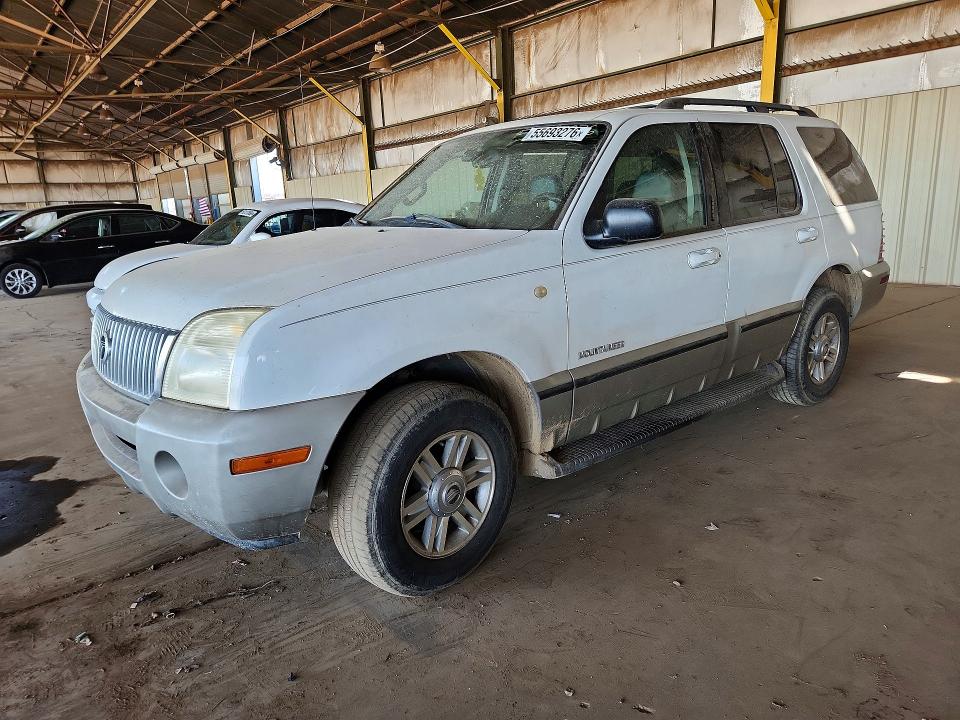 2002 Mercury Mountaineer VIN 4M2DU86E22ZJ04022 COPART salvage auction — NORMAL WEAR, Az - Certificate Of Title, sold $475 on 2026-07-20 (photo 1)