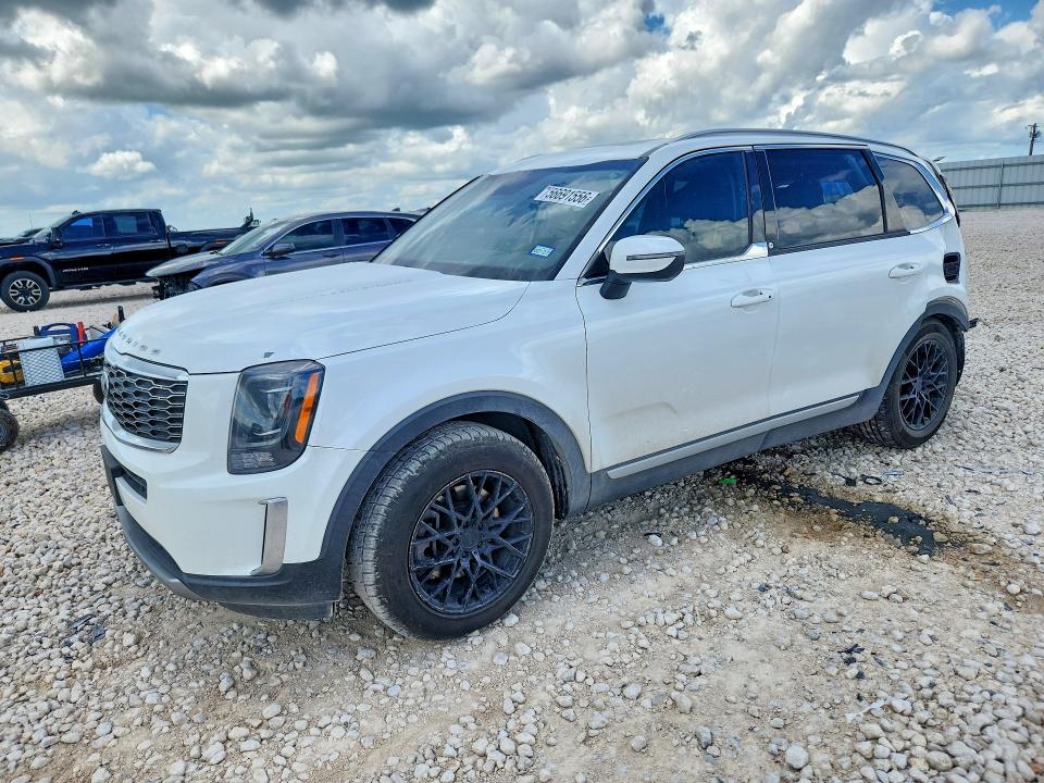 2020 Kia Telluride VIN 5XYP34HC8LG035976 COPART salvage auction — REAR END, TX - SALVAGE VEHICLE TITLE (P), sold $4,100 on 2026-07-30 (photo 1)