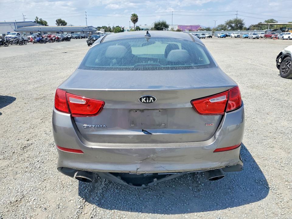 2015 Kia VIN 5XXGM4A7XFG467083 COPART salvage auction — REAR END, Ca - Salvage Certificate, sold $950 on 2026-07-02 (photo 6)