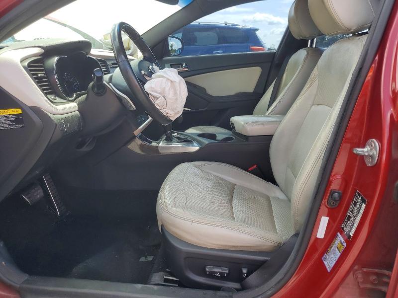 2013 Kia Optima VIN 5XXGR4A67DG123233 COPART salvage auction — FRONT END, Fl - Cert Of Title Slvg Rebuildable, sold $350 on 2026-07-10 (photo 7)