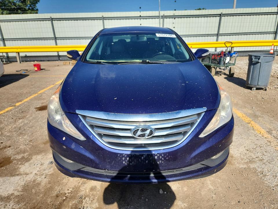 2014 Hyundai Sonata VIN 5NPEC4AC3EH825683 COPART salvage auction — REAR END, KS - CERT OF TITLE-SALVAGE, sold $800 on 2026-07-15 (photo 5)