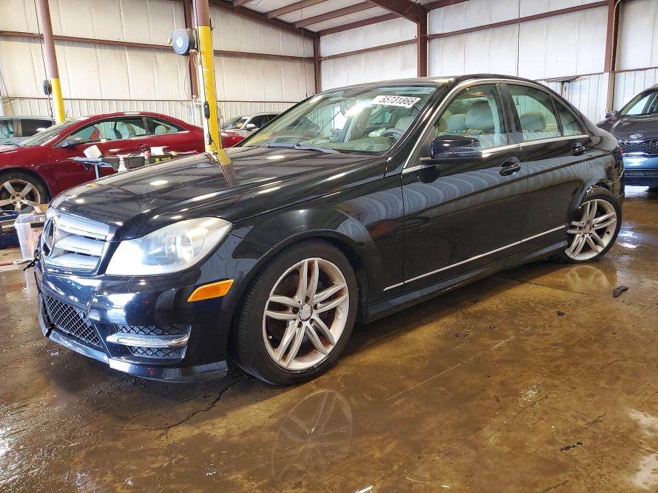 2012 Mercedes-benz VIN WDDGF8BB2CF874867 COPART salvage auction — FRONT END, Pa - Certificate Of Salvage, sold $1,450 on 2026-07-07 (photo 1)