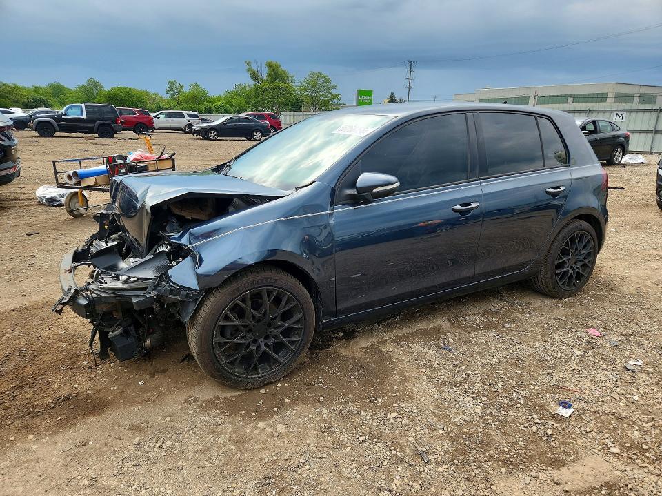 2012 Volkswagen Golf VIN WVWNM7AJXCW213307 COPART salvage auction — FRONT END, Il - Salvage Certificate, sold $225 on 2026-07-10 (photo 1)
