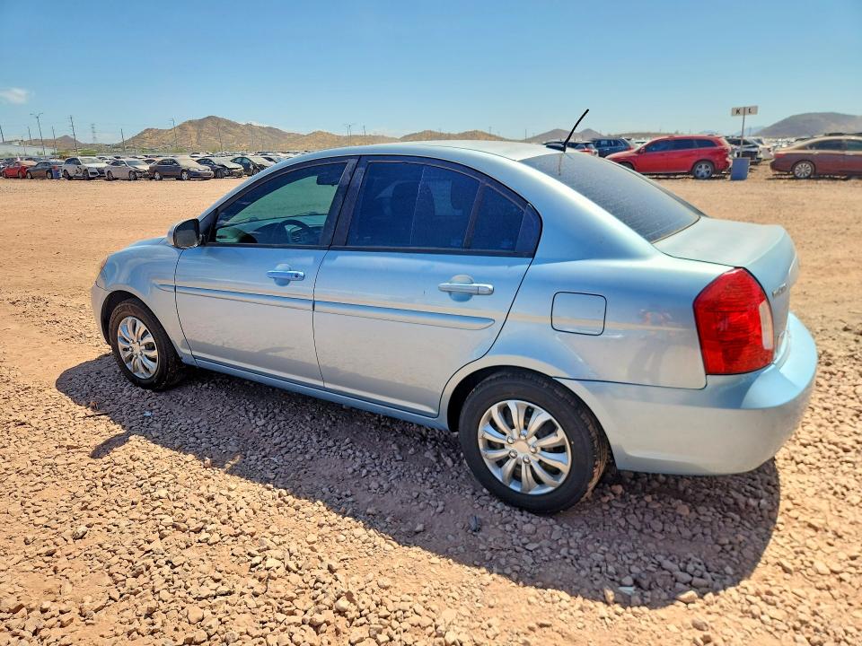 2010 Hyundai Accent VIN KMHCN4AC1AU486435 COPART salvage auction — REAR END, Az - Cert Of Title - Salvage, sold $875 on 2026-07-14 (photo 2)