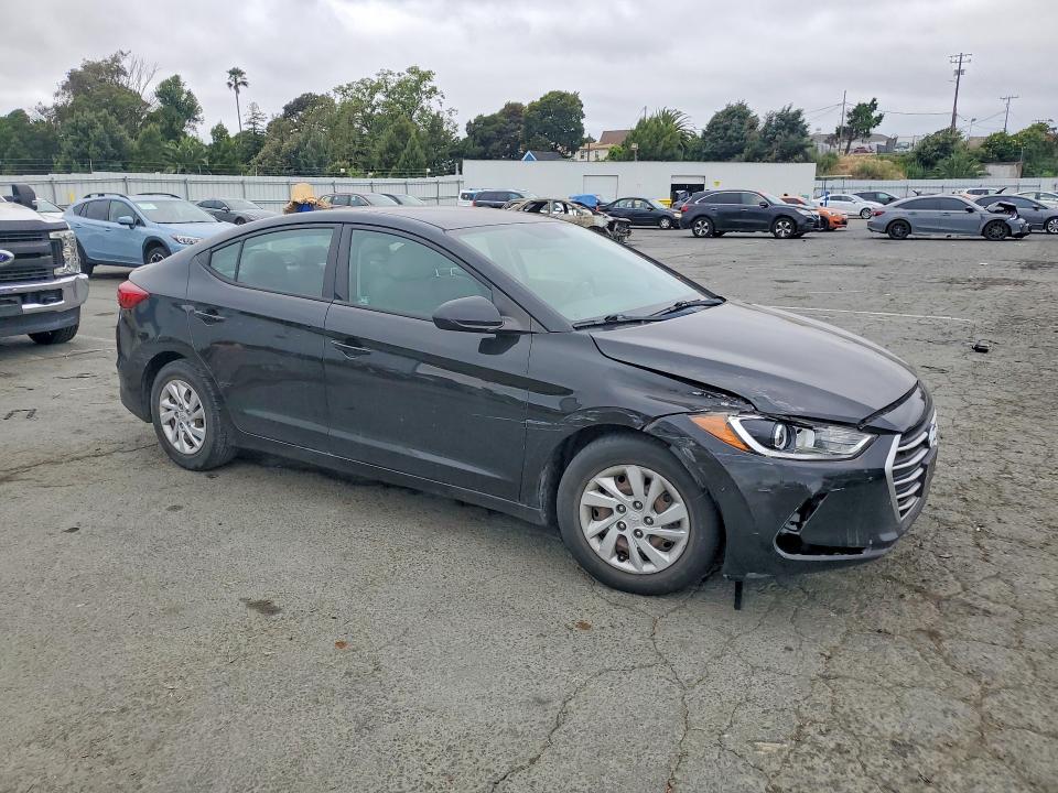 2017 Hyundai Elantra VIN 5NPD74LF9HH125789 COPART salvage auction — VANDALISM, Ca - Salvage Certificate, sold $1,500 on 2026-07-10 (photo 4)