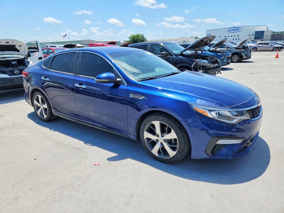 2020 Kia Optima VIN 5XXGT4L37LG407156 COPART salvage auction — HAIL, Ok - Cert Of Title-Salvage, sold $2,100 on 2026-07-22 (photo 4)