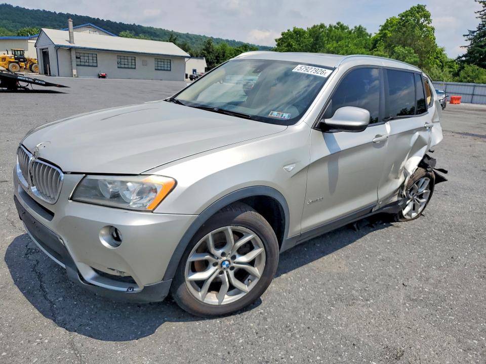 2013 BMW X3 VIN 5UXWX9C50D0A32634 COPART salvage auction — ALL OVER, Pa - Certificate Of Salvage, sold $500 on 2026-07-07 (photo 1)
