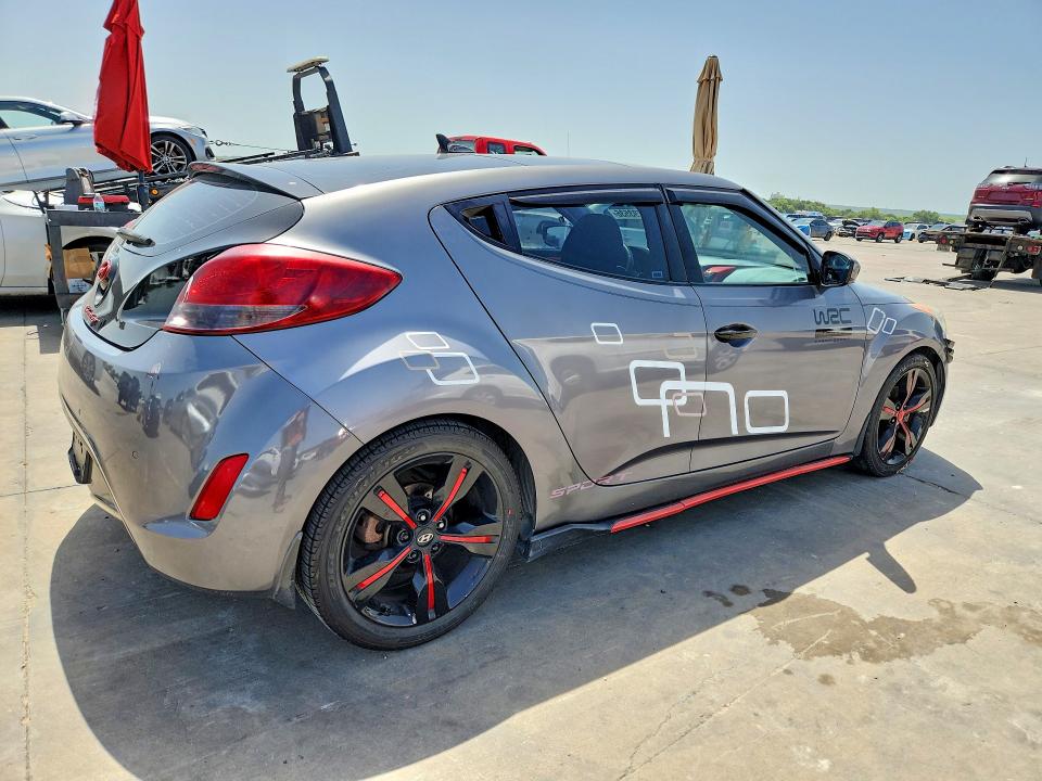 2012 Hyundai Veloster VIN KMHTC6AD6CU081782 COPART salvage auction — SIDE, Tx - Salvage Vehicle Title, sold $1,000 on 2026-07-06 (photo 3)