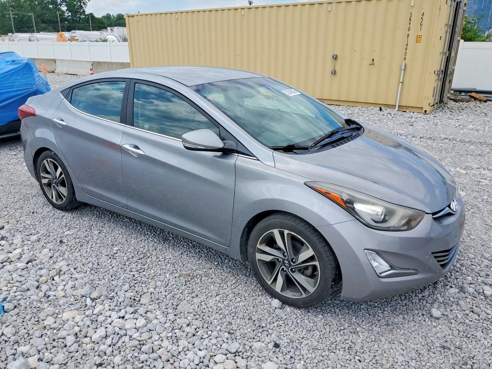 2014 Hyundai Elantra VIN KMHDH4AE2EU156922 COPART salvage auction — SIDE, OH - CERT OF TITLE-SALVAGE, sold $600 on 2026-07-02 (photo 4)