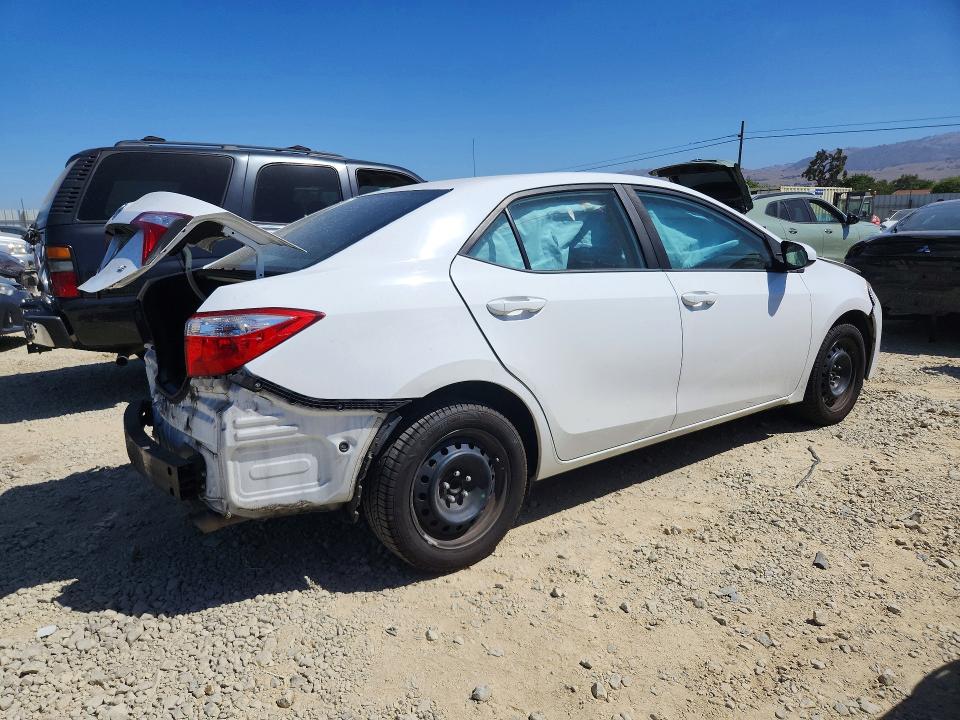 2015 Toyota Corolla VIN 5YFBURHE0FP342614 COPART salvage auction — FRONT END, Ca - Salvage Certificate, sold $1,550 on 2026-07-09 (photo 3)