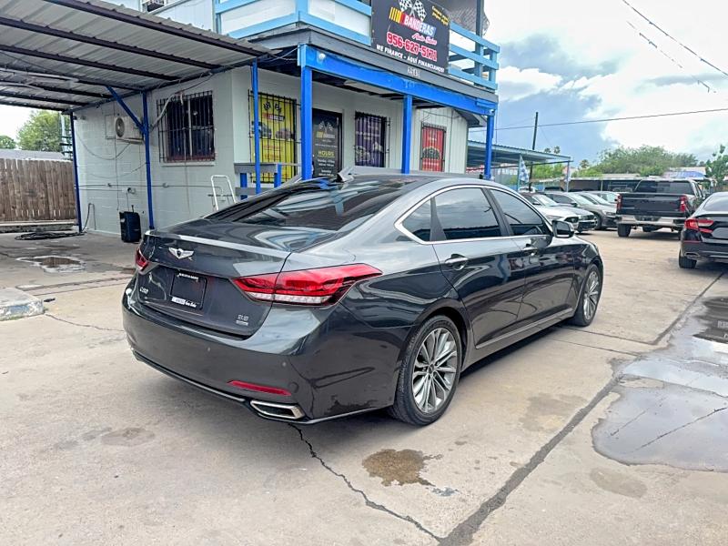2017 Genesis G80 VIN KMHGN4JE0HU210311 COPART salvage auction — DAMAGE HISTORY, Nc - Salvage Cert-Rebuilt (P), sold $9,900 on 2026-07-08 (photo 4)