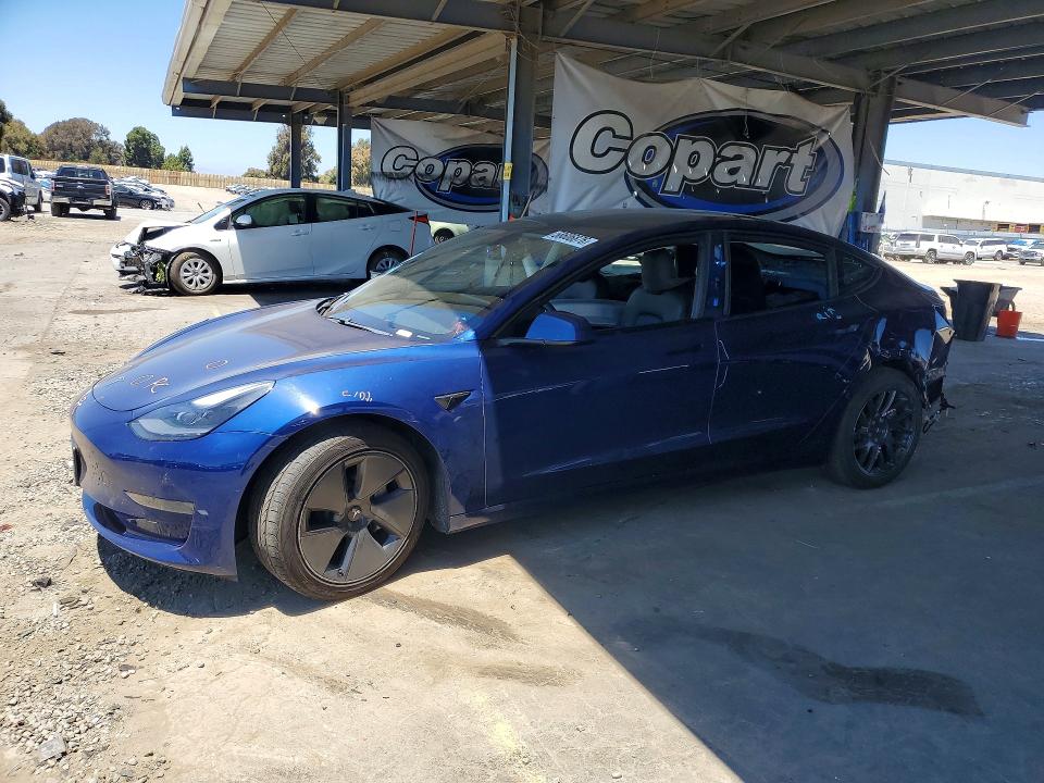 2021 Tesla Model 3 VIN 5YJ3E1EA0MF943146 — COPART salvage auction photo